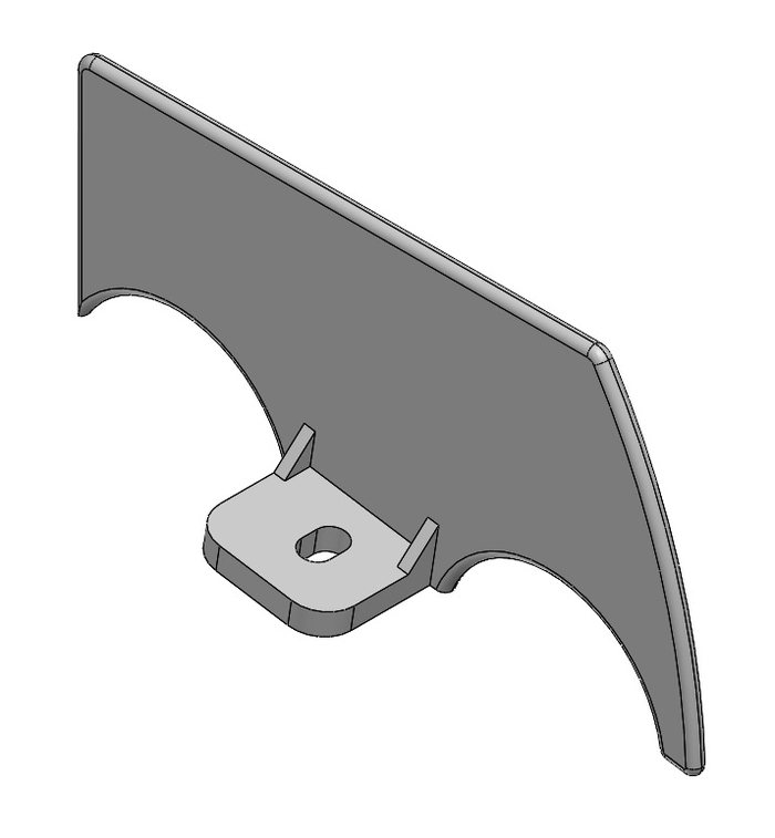 Roller Grader - Pipe Lug Right
