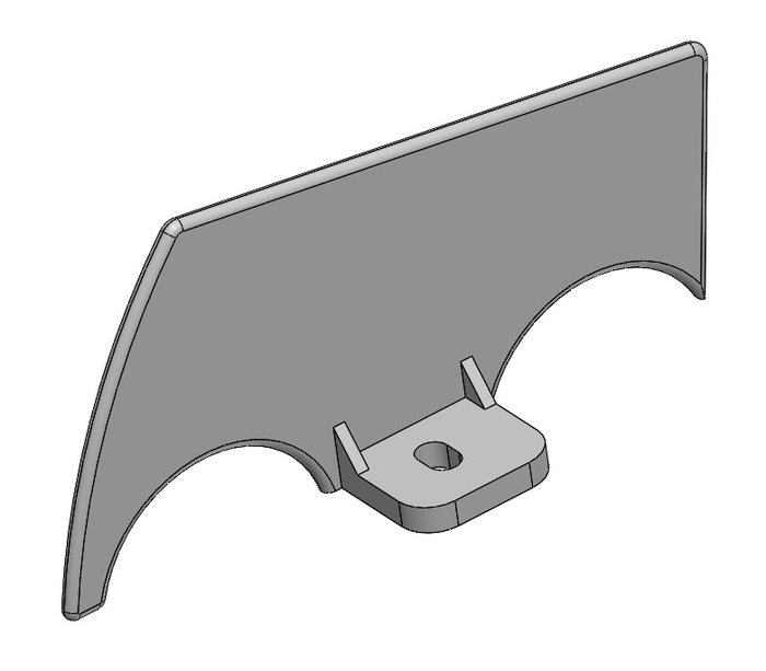 Roller Grader - Pipe Lug Left
